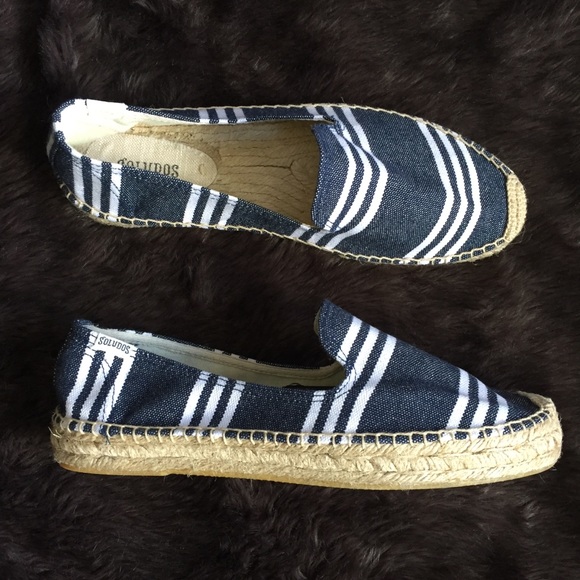 Soludos Shoes - Soludos Candy Stripe Espadrilles Blue White 10